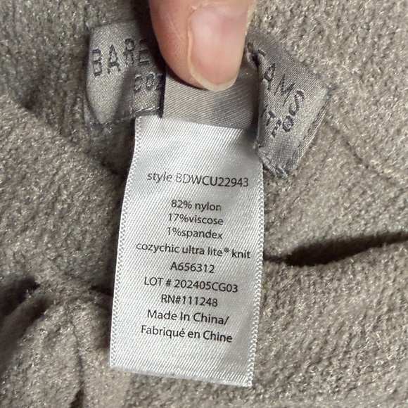 Barefoot Dreams Cozychic Lite Core Spun Jogger Pants Stone - Picture 5 of 6